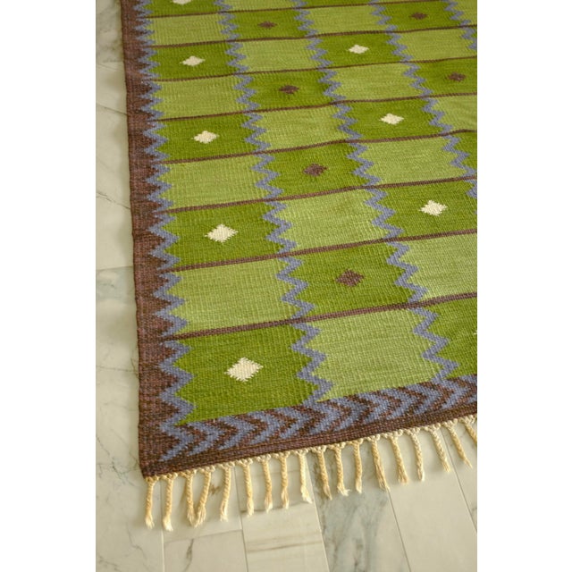 Mid-Century Modern Vintage "Garden" Rug by Berit Koenig Woelfer For Sale - Image 3 of 16