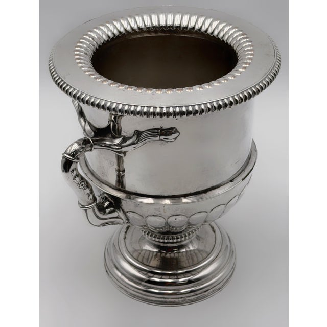 Regency English Sheffield Plate Armorial Wine Cooler, Manner of Matthew Boulton For Sale - Image 11 of 15