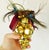 Contemporary Large Burgundy Velvet & Gold Metal "Bunch of Bells" Pinecone Christmas Tree Ornament For Sale - Image 3 of 7