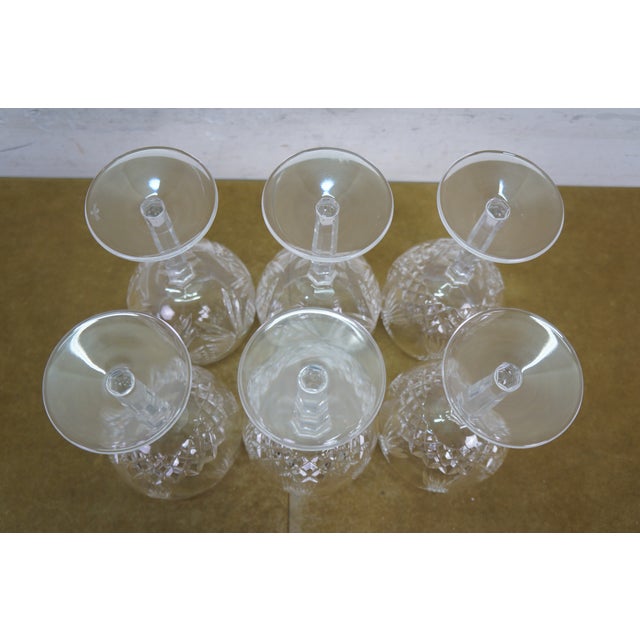 Late 20th Century 6 Waterford Crystal Millennium Series Balloon Toasting Wine Goblets Glasses 8" For Sale - Image 12 of 17