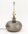 Early 21st Century Modern Oval Silvered Brass Table Lamp For Sale - Image 5 of 6