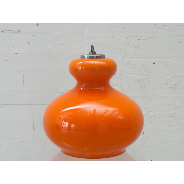 1970s Pendant Lamp in Opal Glass by Peill & Putzler, Germany, 1970s For Sale - Image 5 of 13