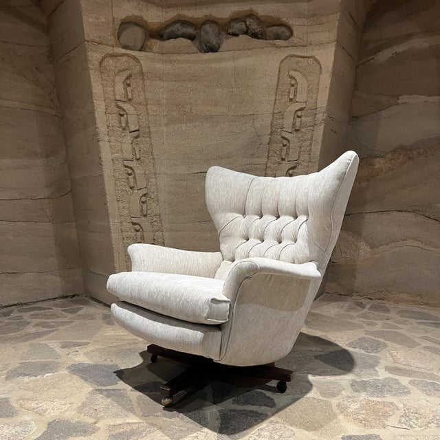 1962 Sublime G Plan 6250 James Bond Tilt and Swivel Armchair Restored For Sale In San Diego - Image 6 of 12