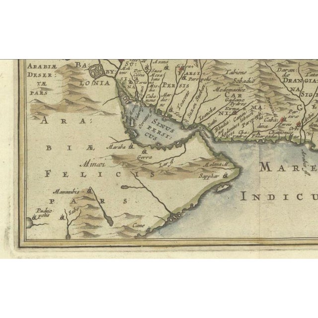 Antique Map of Middle East and the Safavid Empire by Cluver and Jansson, 1676 For Sale - Image 6 of 10