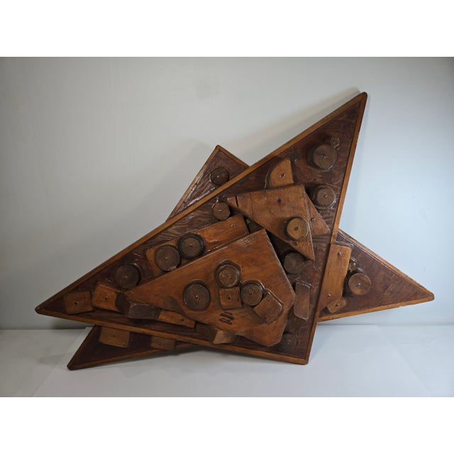 1980s George Marinko Abstract Wooden Sculpture For Sale - Image 10 of 16