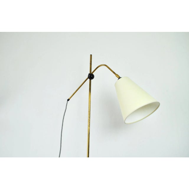 Modern Brass Floor Lamp with Adjustable Arm & Head, 1970s For Sale - Image 6 of 16