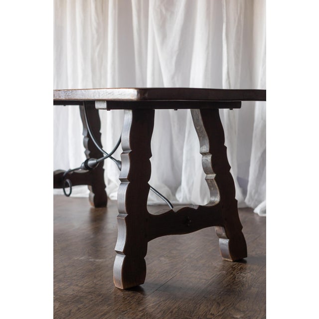 Lyre Leg Catalan Style Trestle Table - From France Late 1800s For Sale - Image 4 of 18