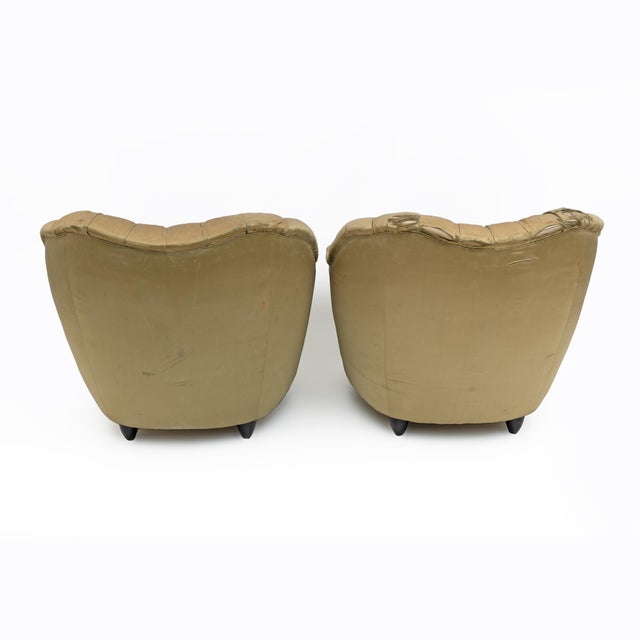 Mid-Century Modern Curved Chairs by Gio Ponti, 1940s, Set of 2 For Sale - Image 6 of 7