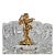 Metal Baroque Regency Crystal & Gilded Metal Pedestal Ashtray – Cherub & Porcelain Flowers For Sale - Image 7 of 12