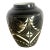 1989 Black and White Sgraffito Pottery Vase by the Curras Brothers For Sale