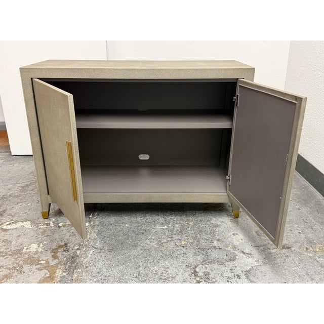 Restoration Hardware Restoration Hardware Graydon Shagreen Sideboard For Sale - Image 4 of 12