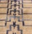 Mid 20th Century Mid 20th Century Square Mid-Century Modern Turkish Tulu With Tribal Pattern in Blue and Tan Rug For Sale - Image 5 of 13