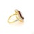Ruby Red 1.02 Carat Marquise Cut Diamond Ruby Gold Ring, Size 6.5 For Sale - Image 8 of 9