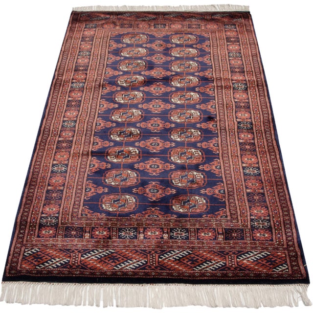 Vintage Fine Bokhara Rug - 3'3" X 5'6" For Sale In New York - Image 6 of 8