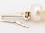 White Classic Freshwater Pearl 18k Yellow Gold Sapphire and Diamond Necklace For Sale - Image 8 of 8