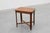 Brown Art Deco French Side Table with Fluted Legs, Carved Frieze and X-Stretcher, 1920s For Sale - Image 8 of 13