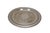 Three vintage silverplate bar butler serving trays platters. Two round (one pierced / reticulated) and one rectangular...