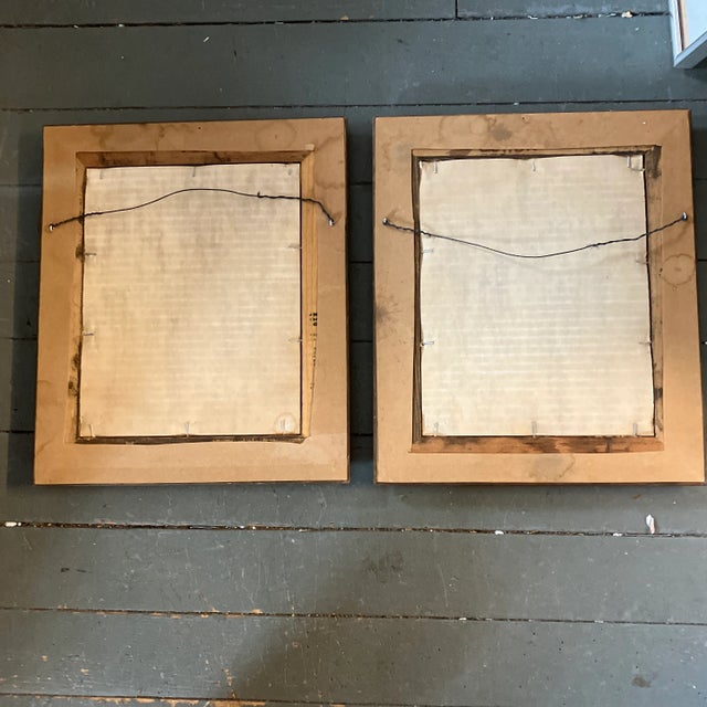 Wood 1950’s 2 Original Paris Street Scene Watercolor Paintings /Drawings Montmartre & Arch De Triumph Signed a Pair For Sale - Image 7 of 8