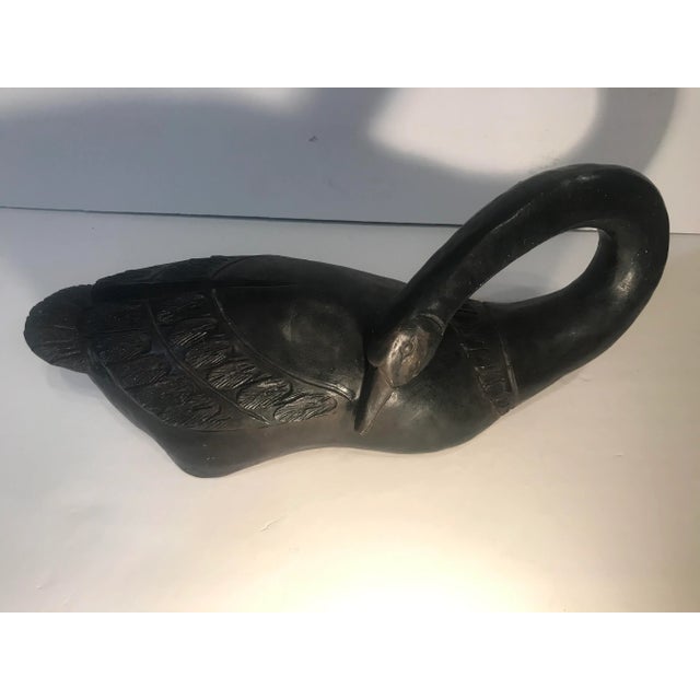 Metal Vintage Austin Productions Faux Bronze Goose For Sale - Image 7 of 8