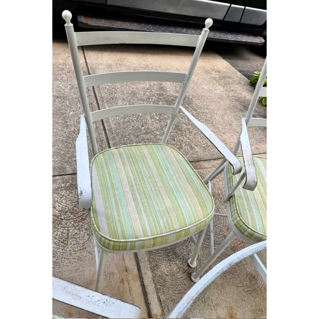 Lee L. Woodard and Sons Iron Dining Set For Sale - Image 11 of 13