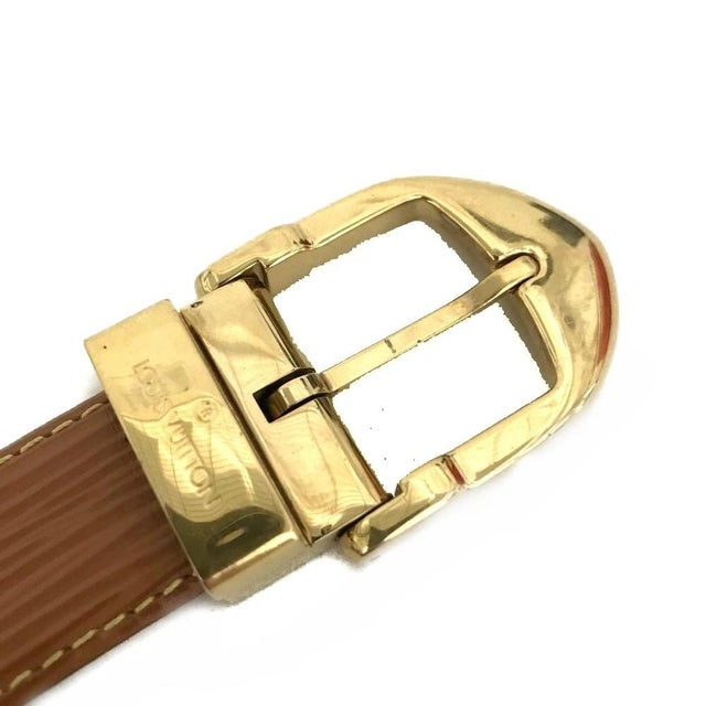 1990s 1990s Louis Vuitton Epi Ceinture Brown Leather Belt (27"-30") For Sale - Image 5 of 11