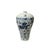 This striking blue-and-white porcelain vase showcases the classic artistry of traditional Chinese ceramics, likely from...