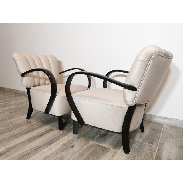 Set of Cocktail Armchairs by Jindřich Halabala, 1950s For Sale - Image 12 of 18