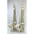 This is a pair of whimsical mid century majolica elephant obelisks produced for it Italy for Meiselman Imports. They are...