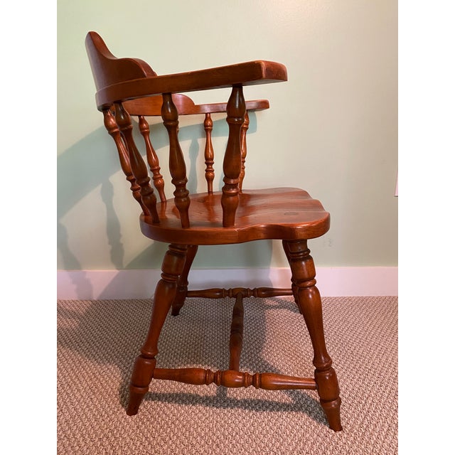 1960s Vintage Solid Maple CaptainRusticPub Chairs by Hale Company Inc