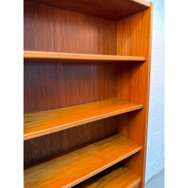 Vintage Danish Teak Mid-Century Modern Bookcase For Sale - Image 10 of 15