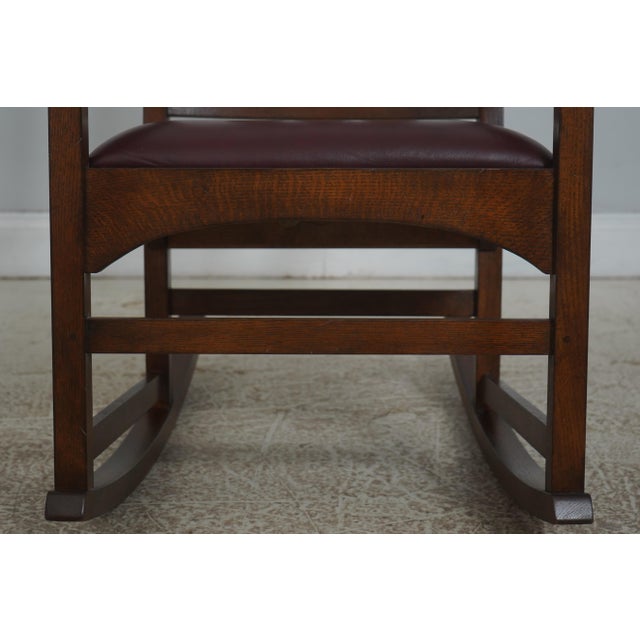 Stickley Harvey Ellis Design Mission Oak Rocker For Sale - Image 13 of 18