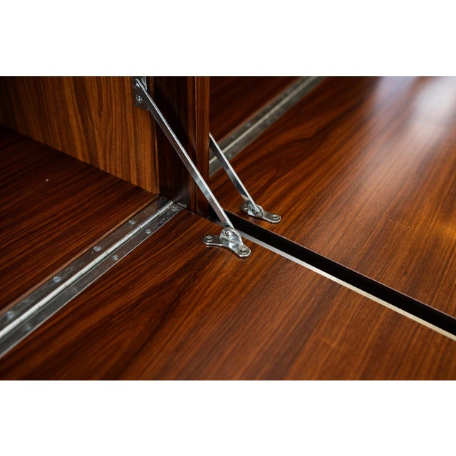Brazilian Modern Floating Bar / Sideboard in Hardwood by Carlo Hauner, 1950s For Sale - Image 10 of 13