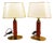 Vintage Metal Table Lamps, Set of 2 For Sale