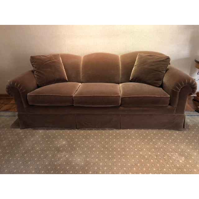 Vintage Isenhour Traditional Sable Mohair Sofa Chairish
