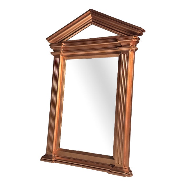 Neoclassical Mirror in Copper-Colored For Sale