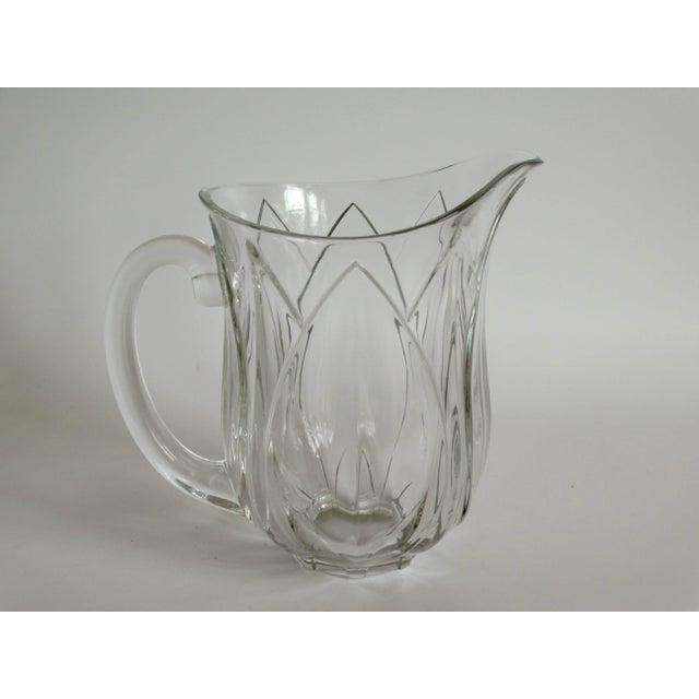 Modern French Glass Water Pitcher For Sale - Image 3 of 7