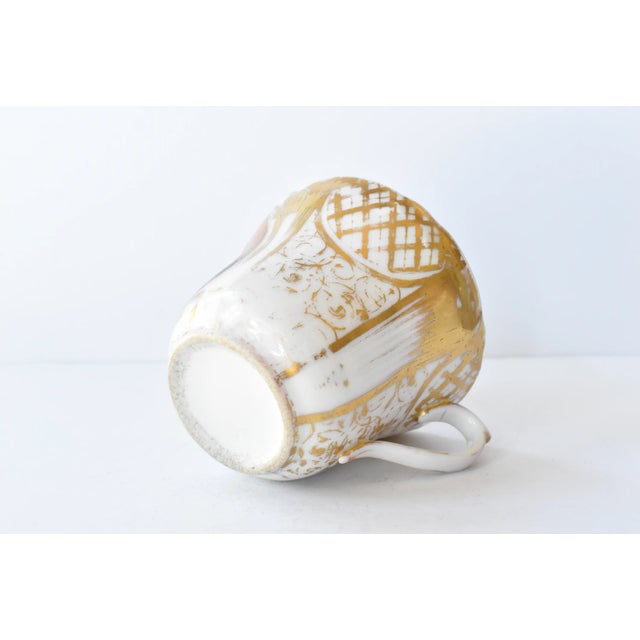 Gold Antique 19th-Century Old Paris Porcelain Portrait Mug For Sale - Image 8 of 10