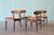 Selig 1960s Ib Kofod Larsen for Selig Danish Seagrass and Beech Dining Chairs- Set of 4 For Sale - Image 4 of 14