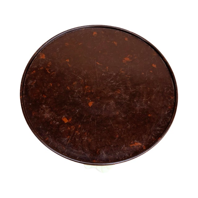 Brown Bakelite Rotating Tray Kreutz in Art Deco Style, Germany, 1930s. For Sale - Image 8 of 9