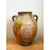 This vintage glazed terracotta jar is a robust, hand-thrown vessel in the classic oil-jar form, with a full, egg-shaped...