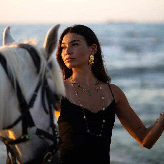 Early 21st Century Mystic Ruby-Eyed Jellyfish Gold Earrings, A Pair For Sale - Image 5 of 8