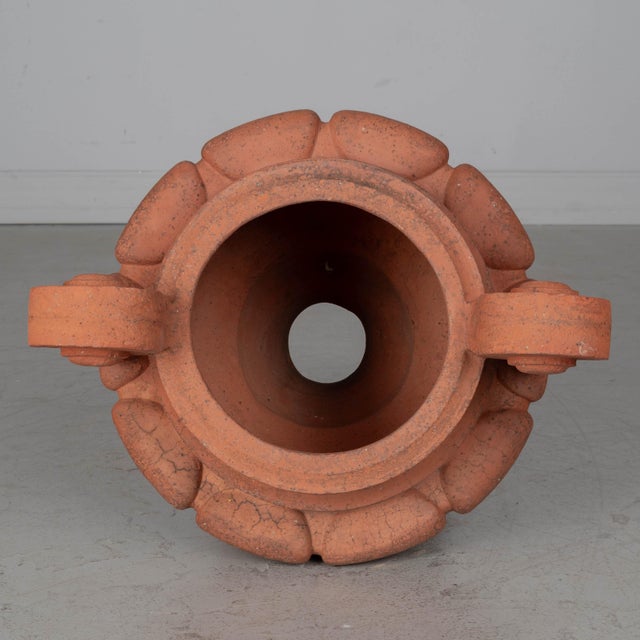 19th Century French Terracotta Garden Urn by Perrusson For Sale - Image 9 of 11