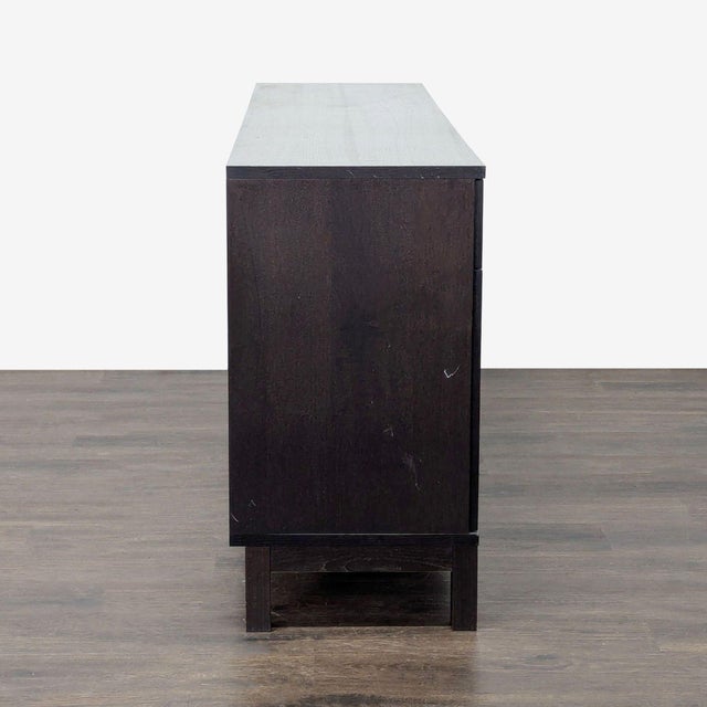 2000 - 2009 Gang-Aspen Modern Dark Wood Sideboard With 4 Drawers and 4 Cabinets For Sale - Image 5 of 9