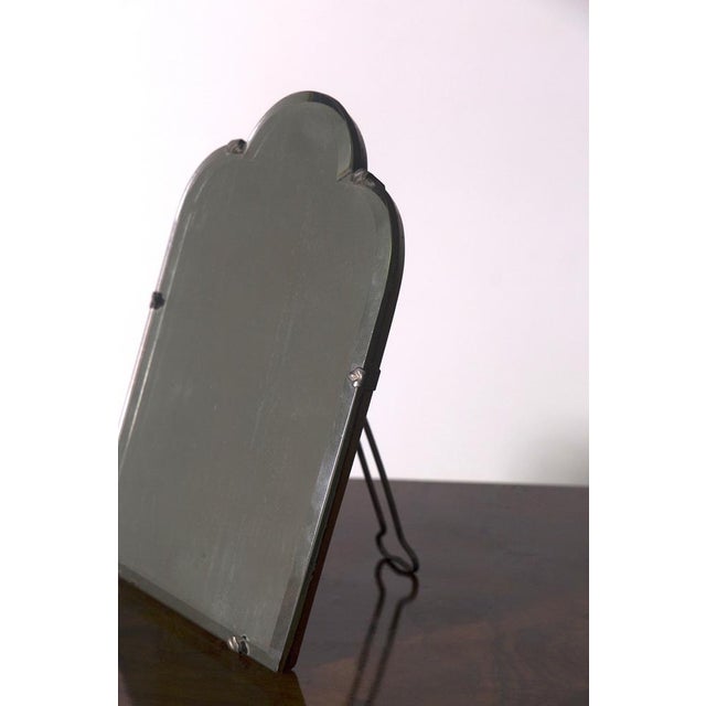 Vintage Art Deco Italian Table Mirror, 1930 For Sale - Image 4 of 10