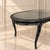 Vintage Chinoiserie Dark Jade Lacquer Faux Bamboo Dining Table With Glass & Woven Panel Top For Sale - Image 9 of 13