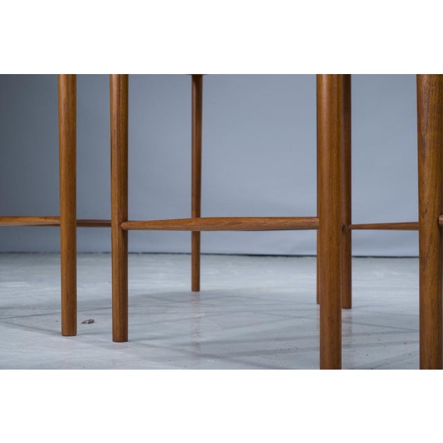 Mid-Cenury Teak Nesting Tables by Kai Winding for Poul Jeppesens, 1960s, Set of 3 For Sale - Image 10 of 15