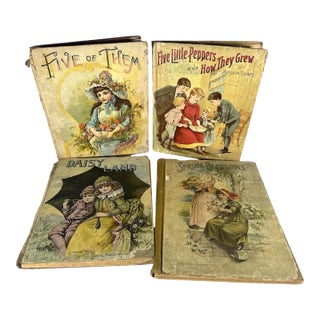 Antique Children's Book Collection: 1880s-1890s Lithographs & Etchings For Sale