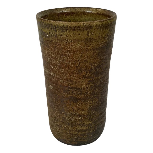 Earthenware Turned Vase by Mobach For Sale