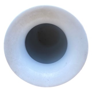 Vintage Chinese Porcelain Vase With Hand-Painted Peonies & Calligraphy, 20th Century For Sale