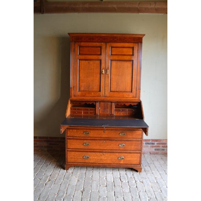 Antique Oak Top Desk, Secretary For Sale - Image 13 of 13
